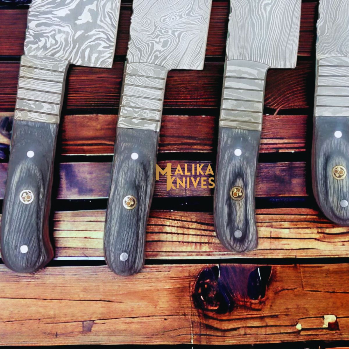 High-quality Damascus kitchen knife set for versatile use-0209