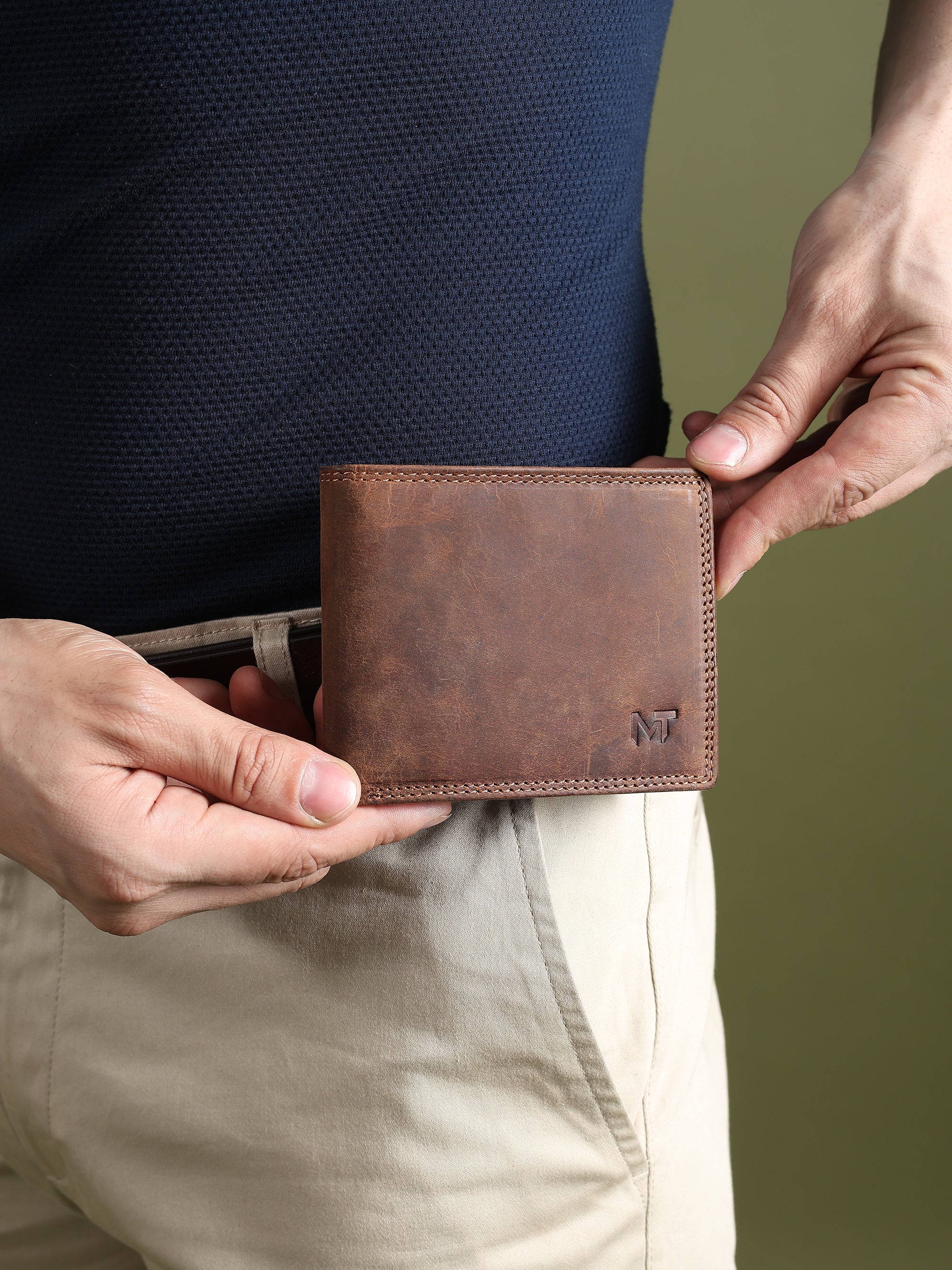 Buffalo Leather Men's Wallet - Hunter